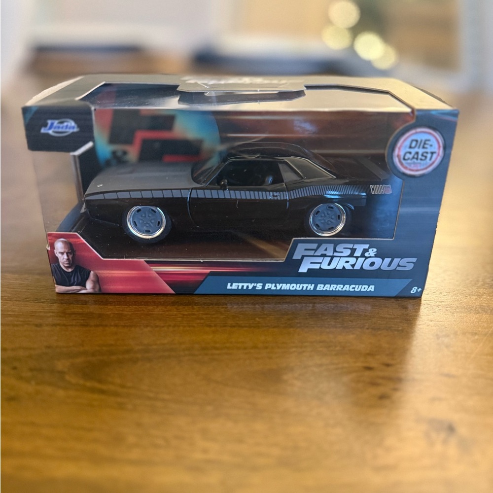 Fast & Furious Letty's Plymouth Barracuda Die-Cast Car - Black